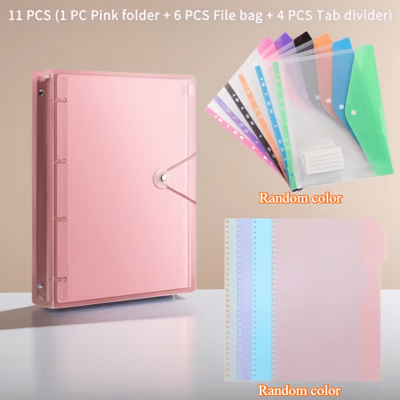 11Pcs A4 Loose Leaf Folder Set - огляд і ціна Document Scanner Portable