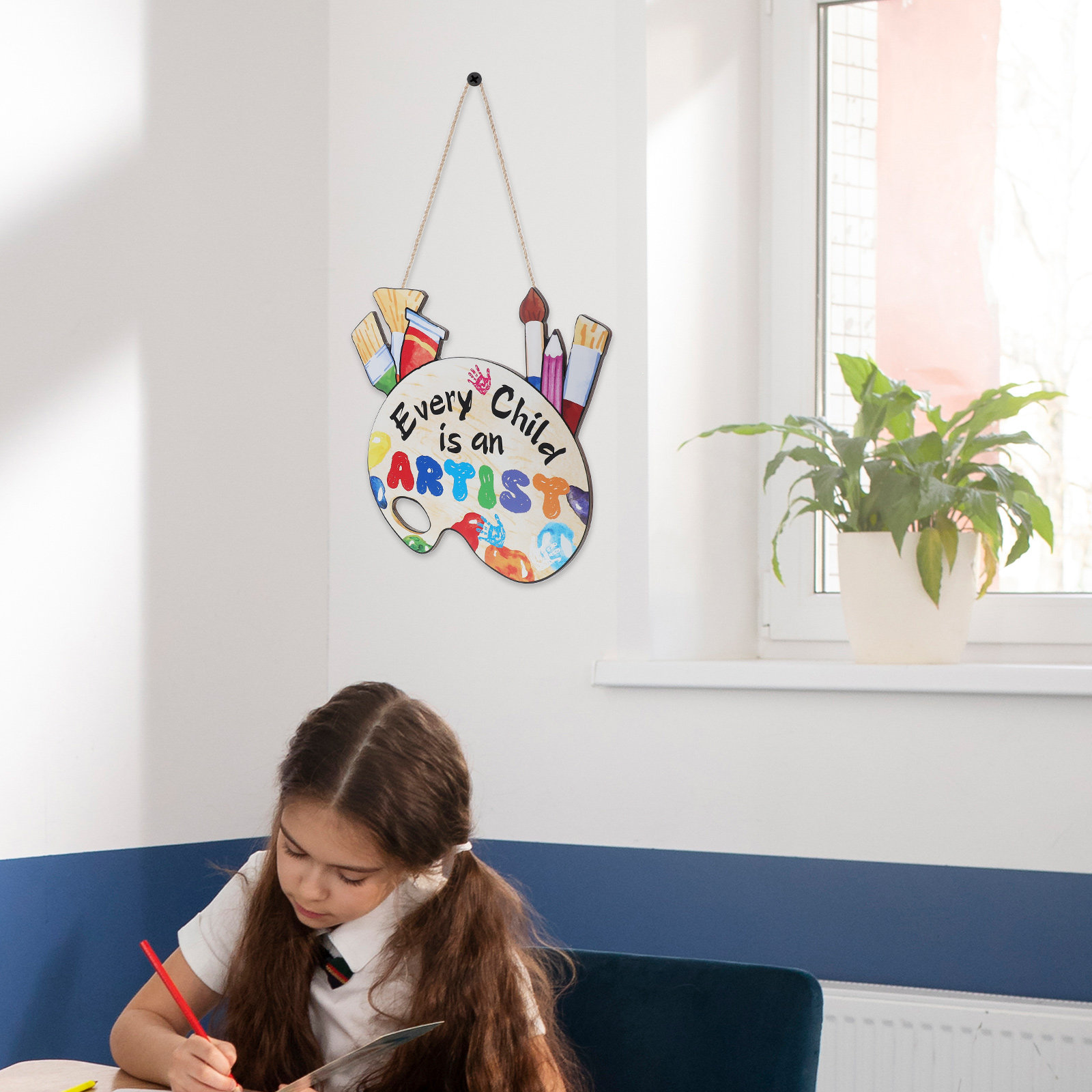 Wooden Classroom Wall Sign – C - огляд і ціна Home Office Or