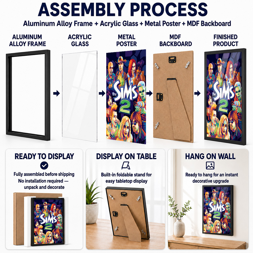 The Sims Metal Posters With Al - огляд і ціна Home Office Room Inspiration