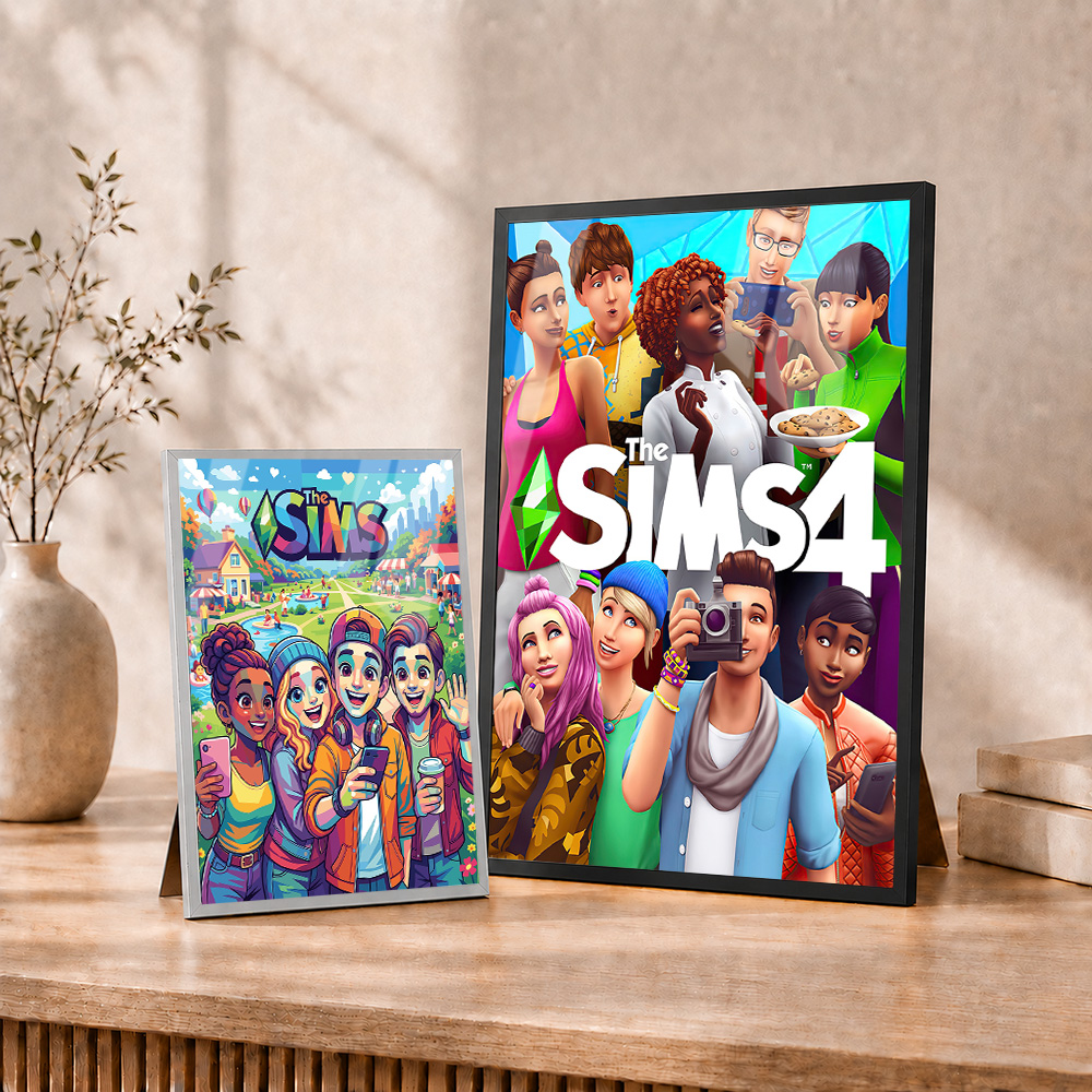 The Sims Metal Posters With Al - огляд і ціна Home Office Room Inspiration