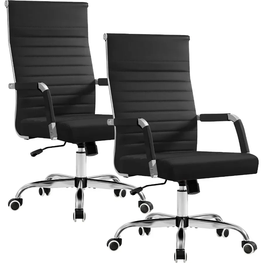 Executive ribbed mid-back PU l - огляд і ціна Ergonomic Office Chair