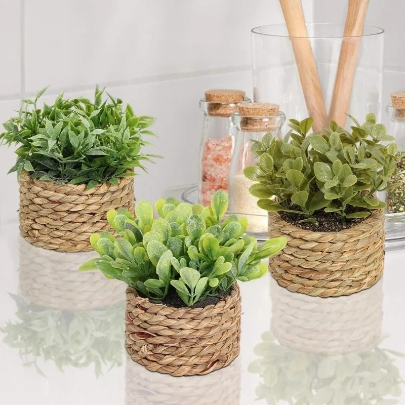 1pcs Woven Small Artificial Gr - огляд і ціна Home Office Layout