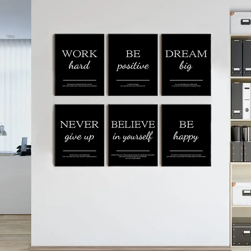Modern Simple Inspirational Qu - огляд і ціна Home Office Room Inspiration