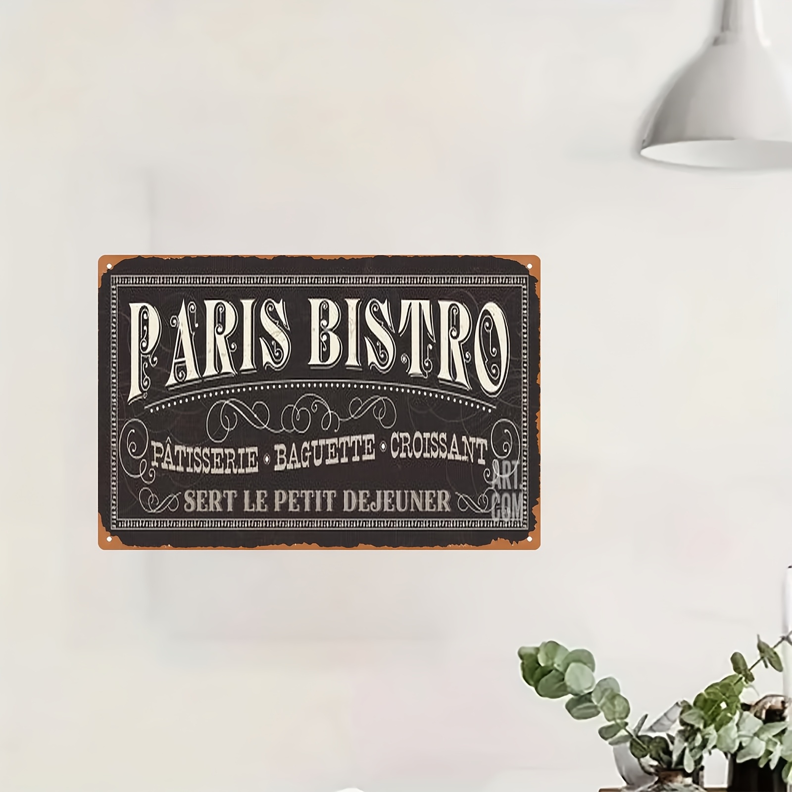 Vintage Paris Bistro Metal Sig - огляд і ціна Home Office Or