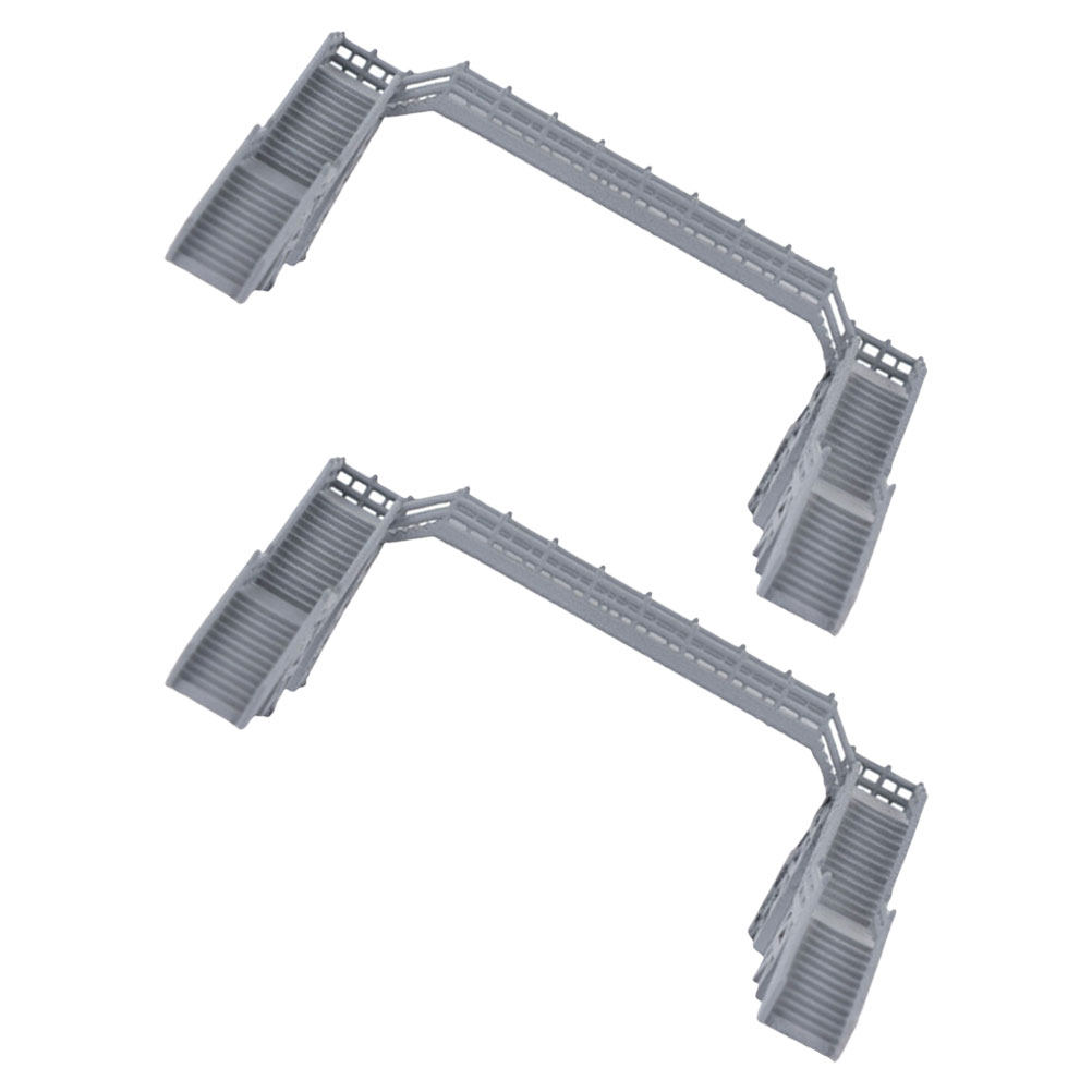 2Pcs 1:87 Scale Footbridge Min - огляд і ціна Home Office Layout